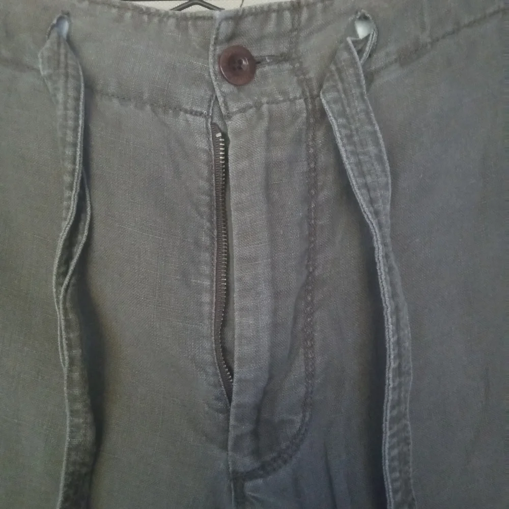 36x31 Banana Republic Linen Pants in Dark Olive
